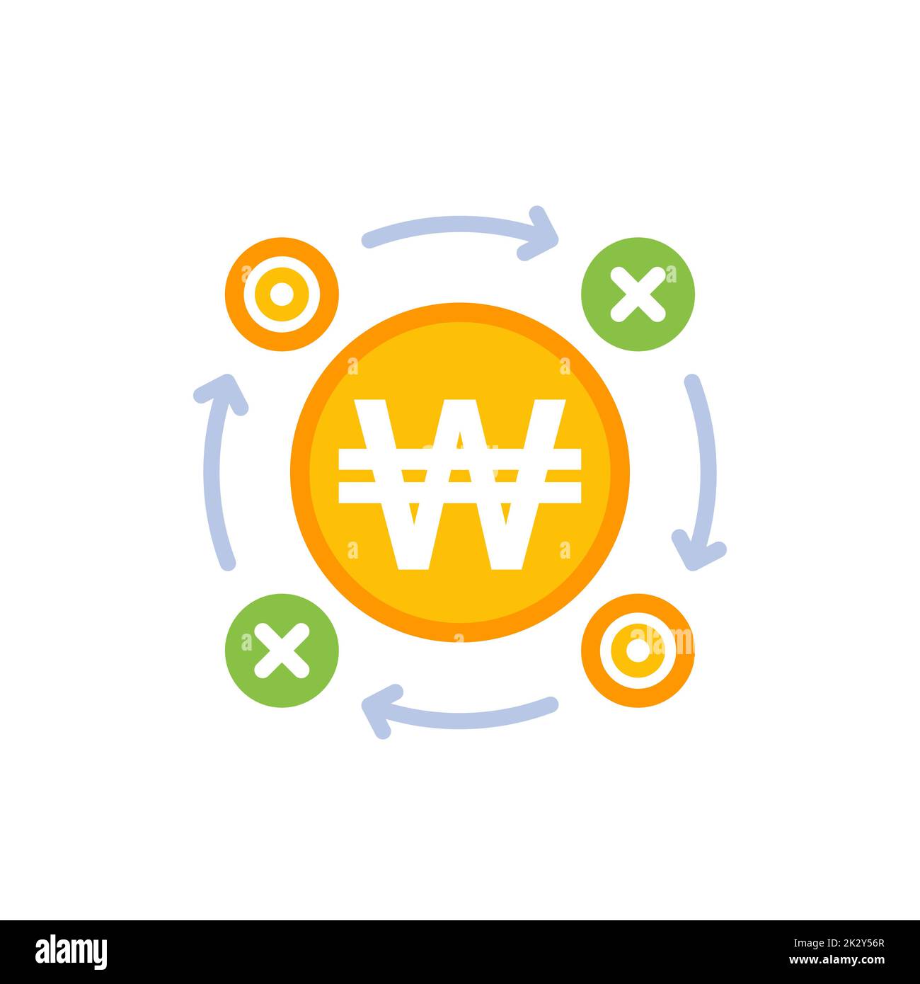 money management icon with won Stock Vector Image & Art Alamy