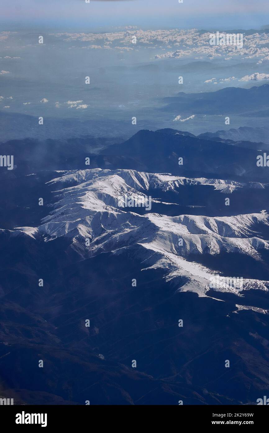 Aerial view snow covered desert hi-res stock photography and images - Alamy