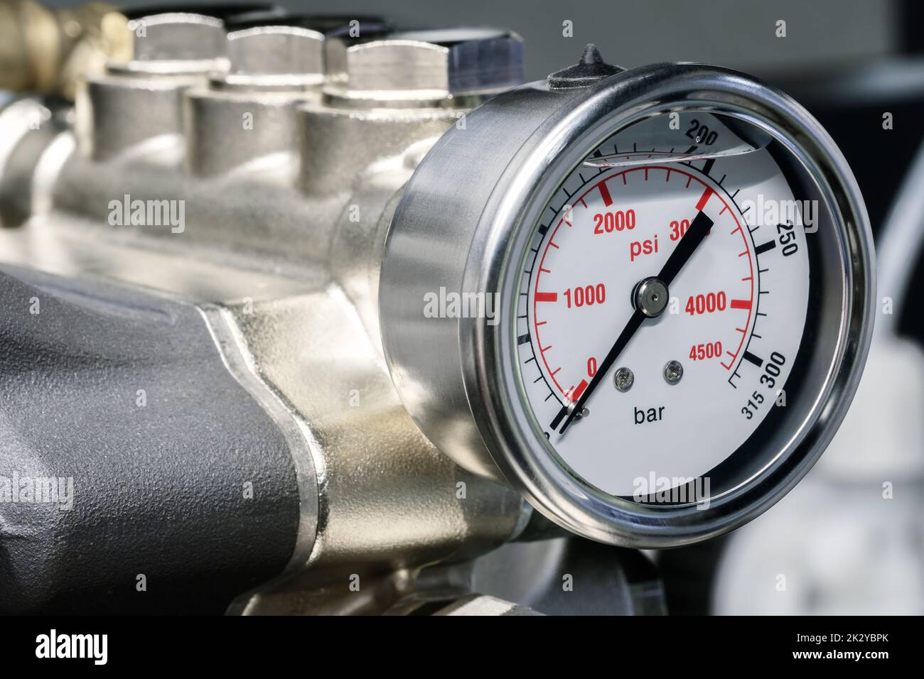 Boiler room gas pressure meter. Industrial concept. equipment of the