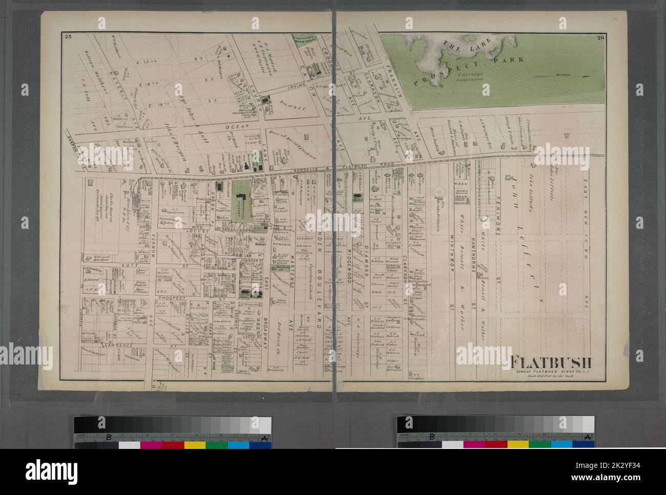 Map of flatbush 1873 hires stock photography and images Alamy