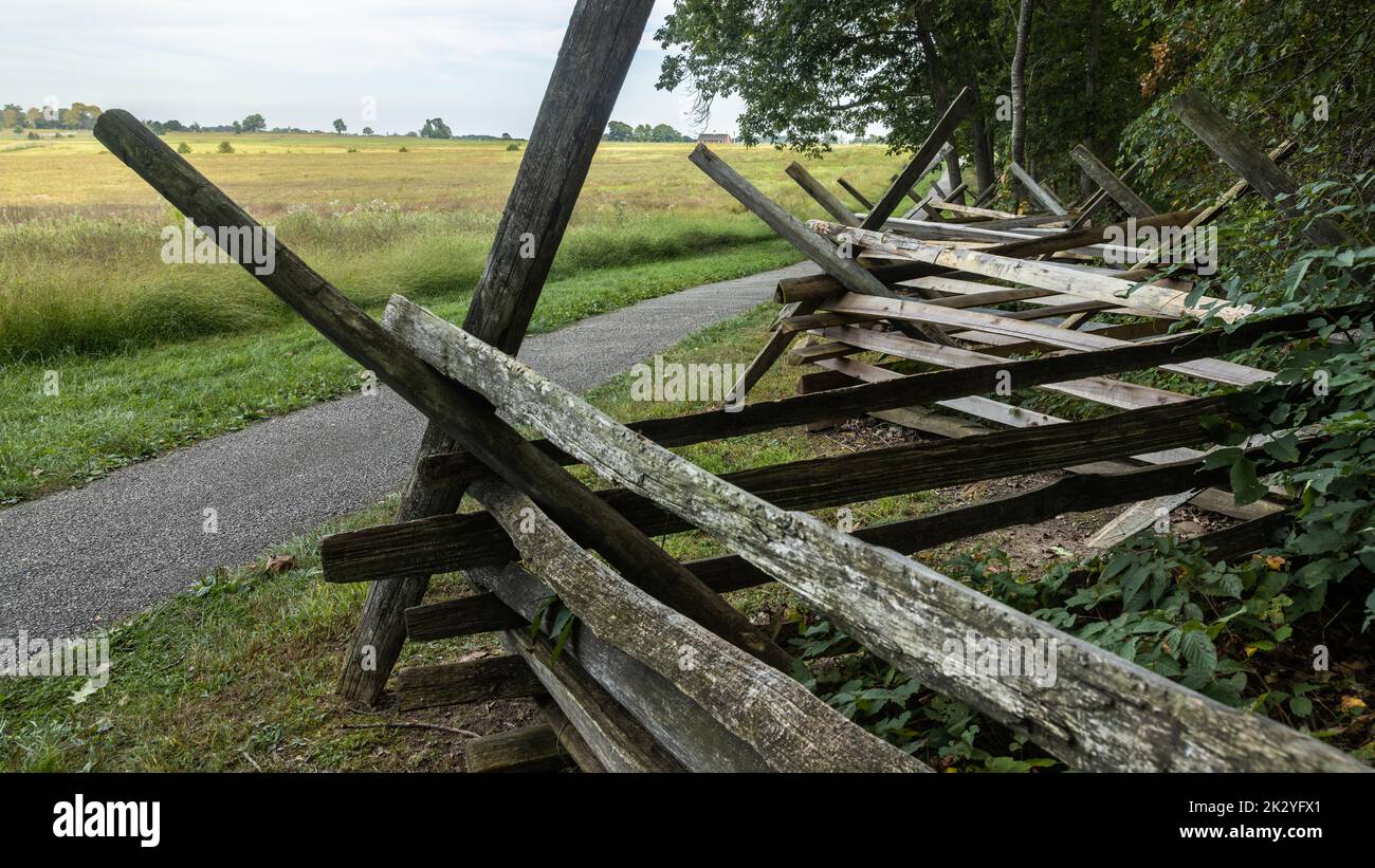 Pickett's Charge West Confederate Road looking toward Emmitsburg Road
