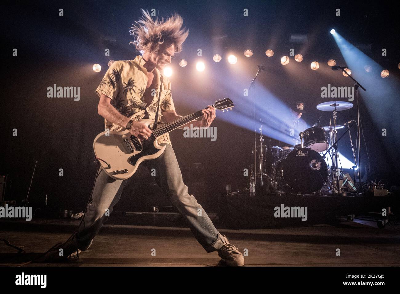 Roskilde, Denmark. 03rd, July 2022. The American punk rock band Surfbort performs a live concert at the Danish music festival Roskilde Festival 2022 in Roskilde. (Photo credit: Gonzales Photo - Thomas Rasmussen). Stock Photo