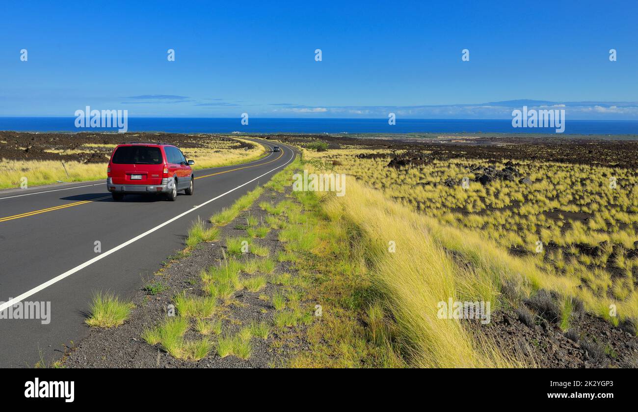 Scenic impressions from the magic landscape and coastline, Big Island HI Stock Photo