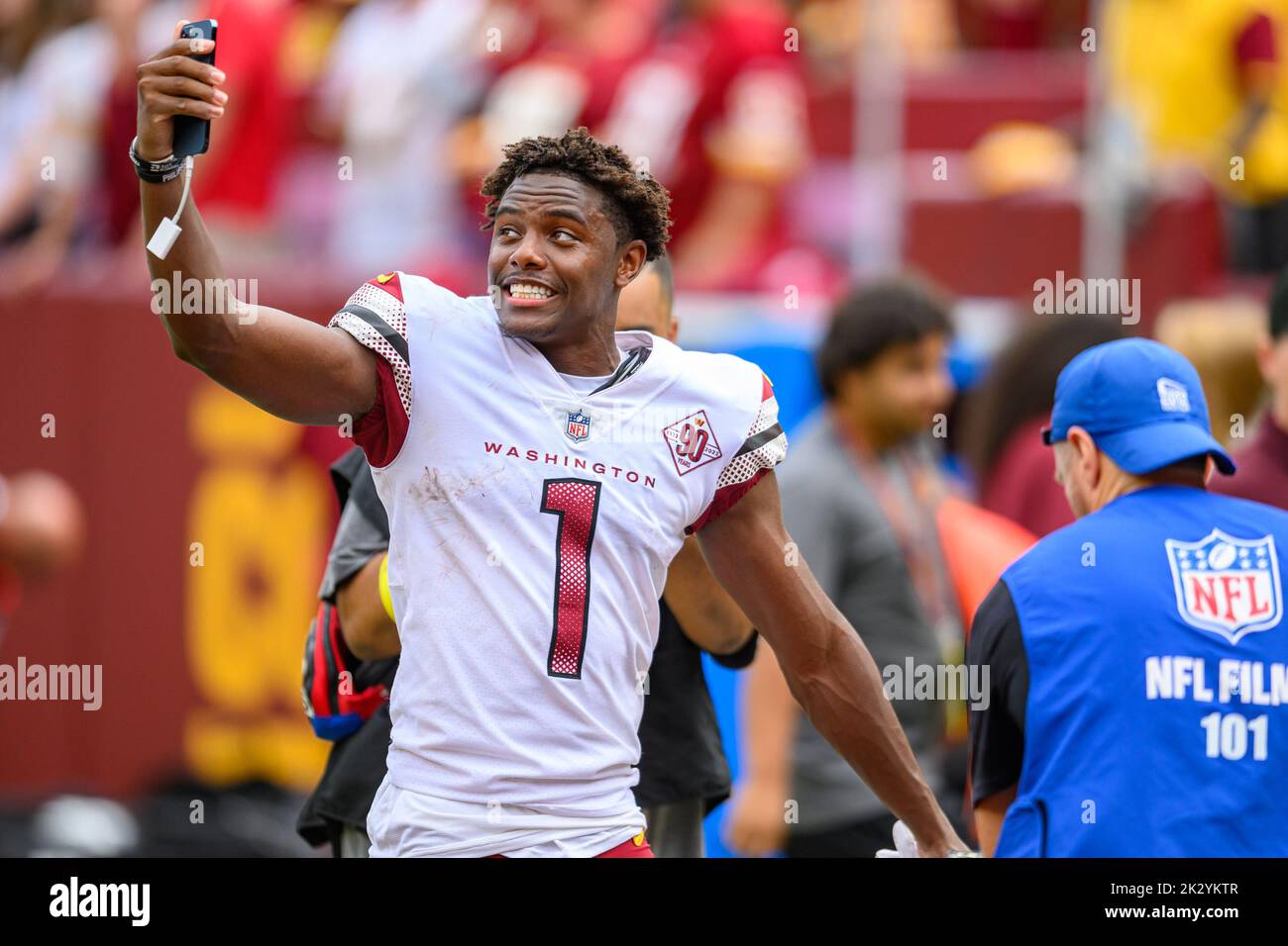 Landover, MD, USA. 11th Sep, 2022. Washington Commanders wide receiver