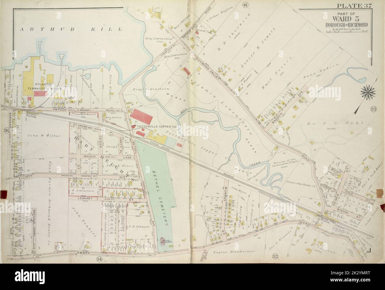 Cartographic, Maps. 1917. Lionel Pincus and Princess Firyal Map Division. Staten Island (New