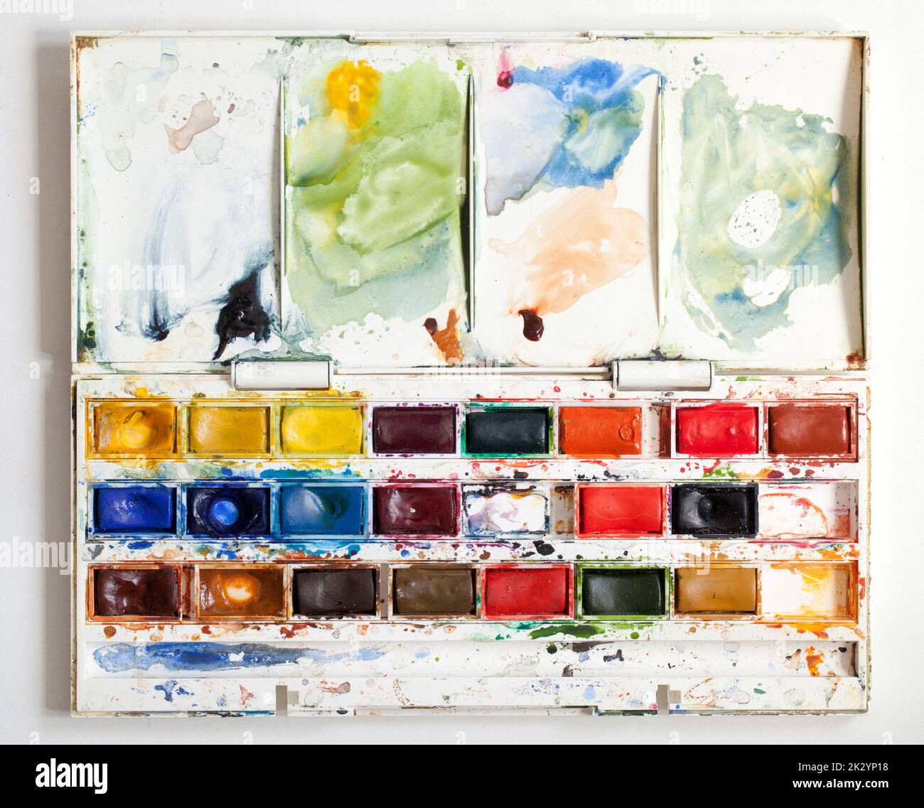 Old Windsor and Newton Paint Box Stock Photo