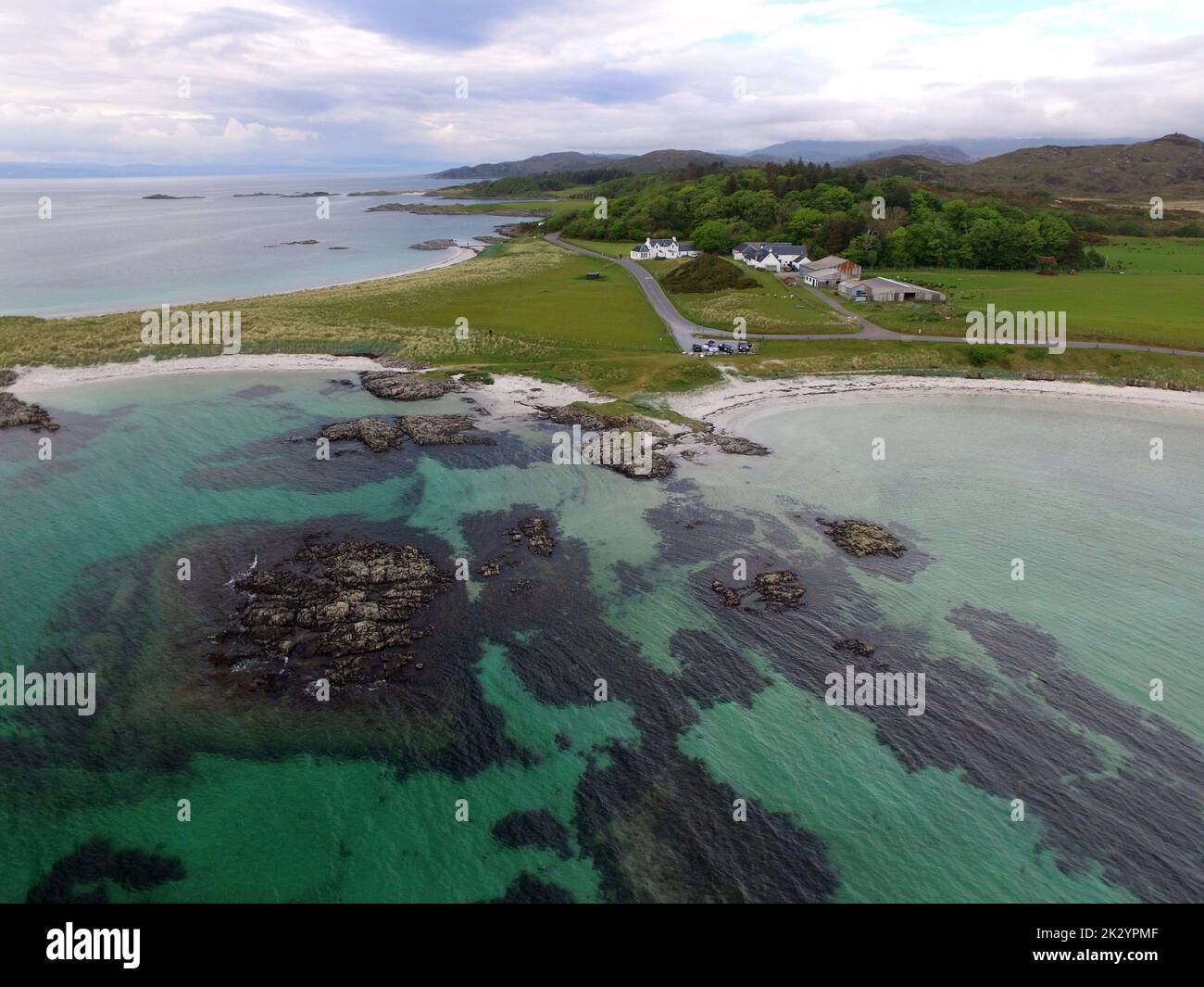 ARISAIG AND WHITE SANDS OF MORAR, SCOTLAND WEST COAST Stock Photo Alamy