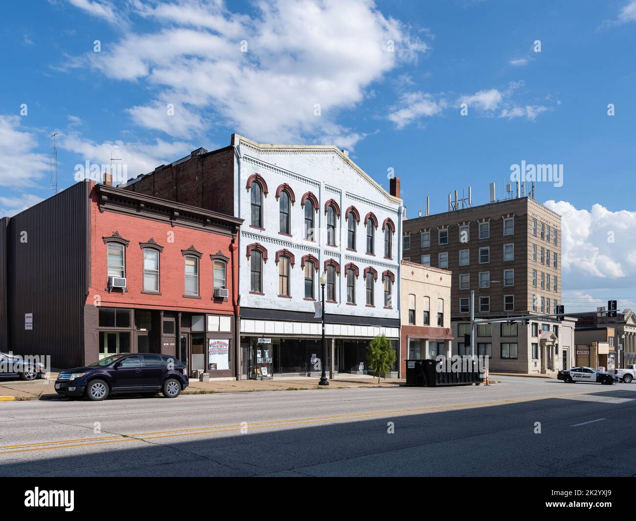 Commercial buildings in downtown Hannibal Stock Photo Alamy