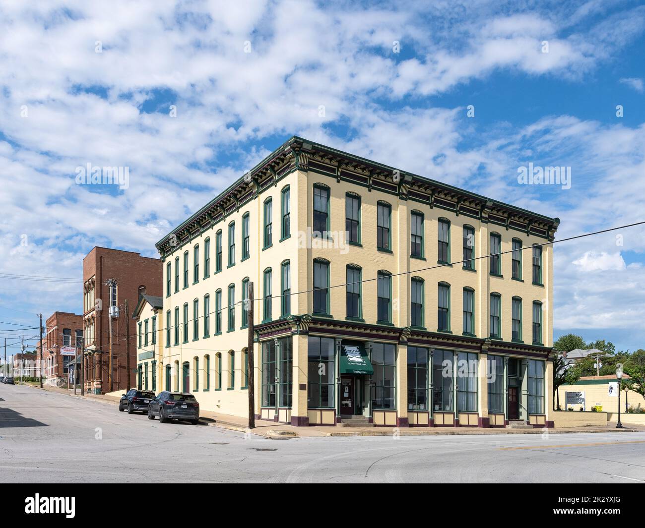 Commercial buildings in downtown Hannibal Stock Photo Alamy