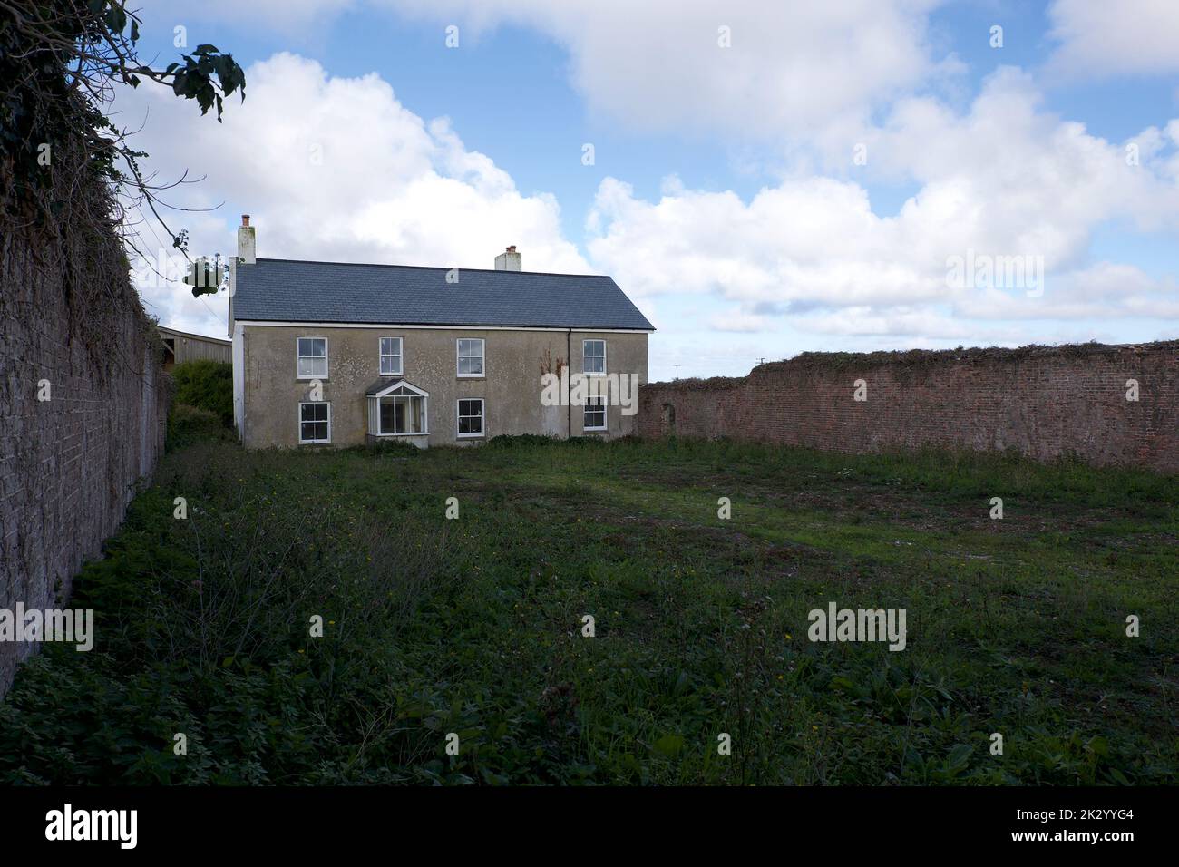 Newquay Penrose Cornwall UK 09 22 2023 walled garden Stock Photo