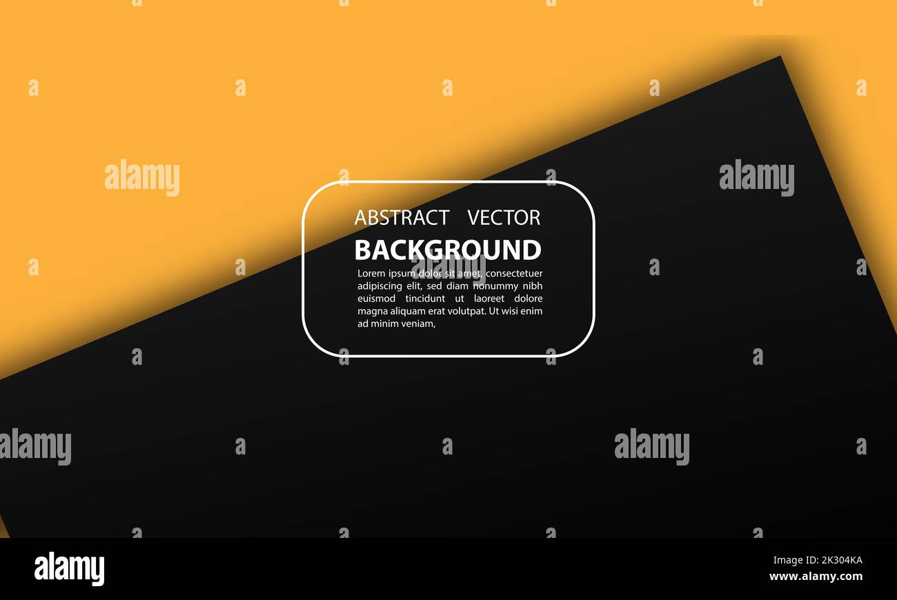 An abstract background with orange and black geometric shapes and ...