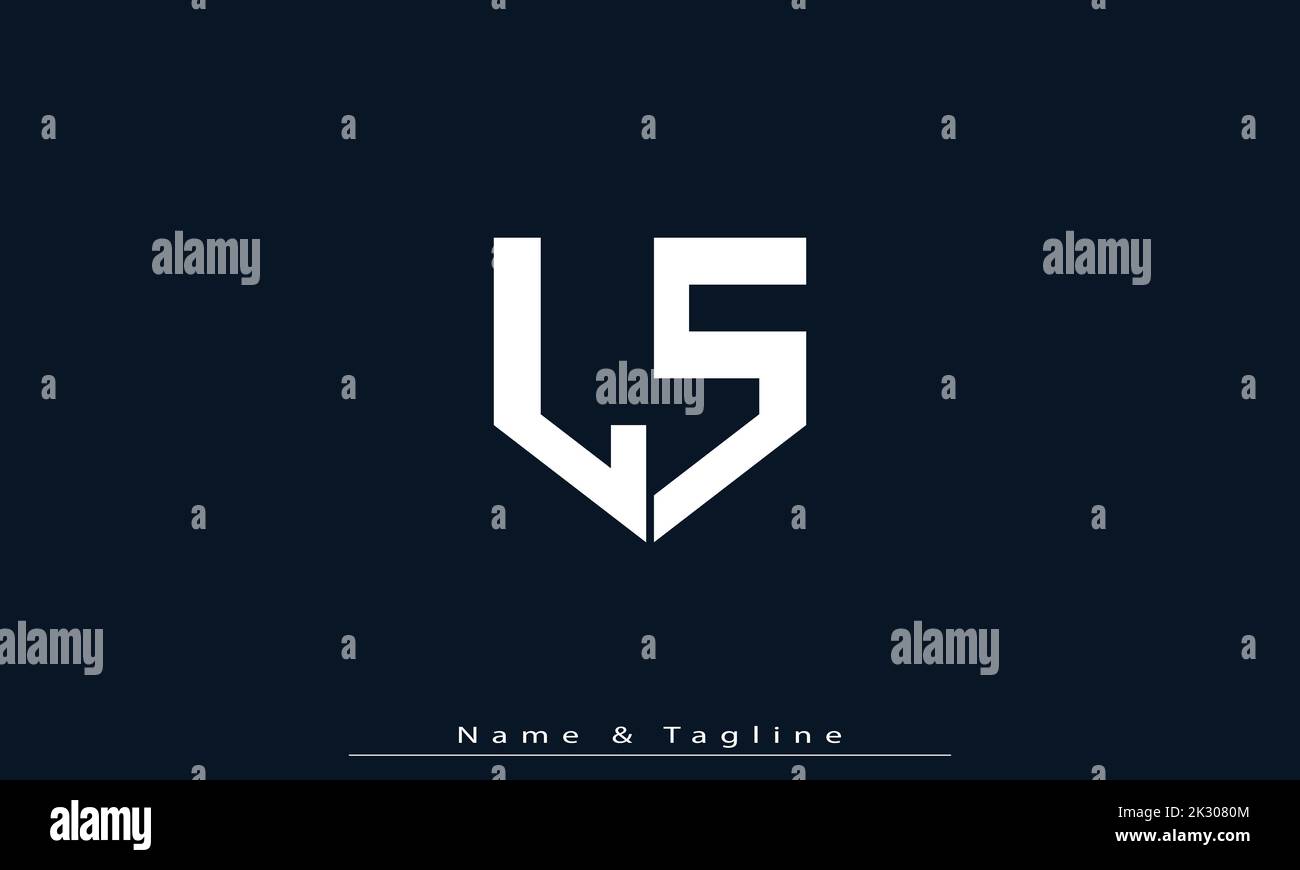 Alphabet letters Initials Monogram logo LS , SL Stock Vector Image ...