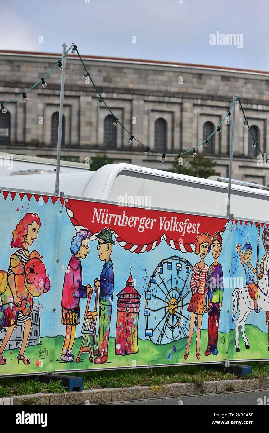 Folk festival in Nuremberg, the second largest folk festival in Bavaria Stock Photo