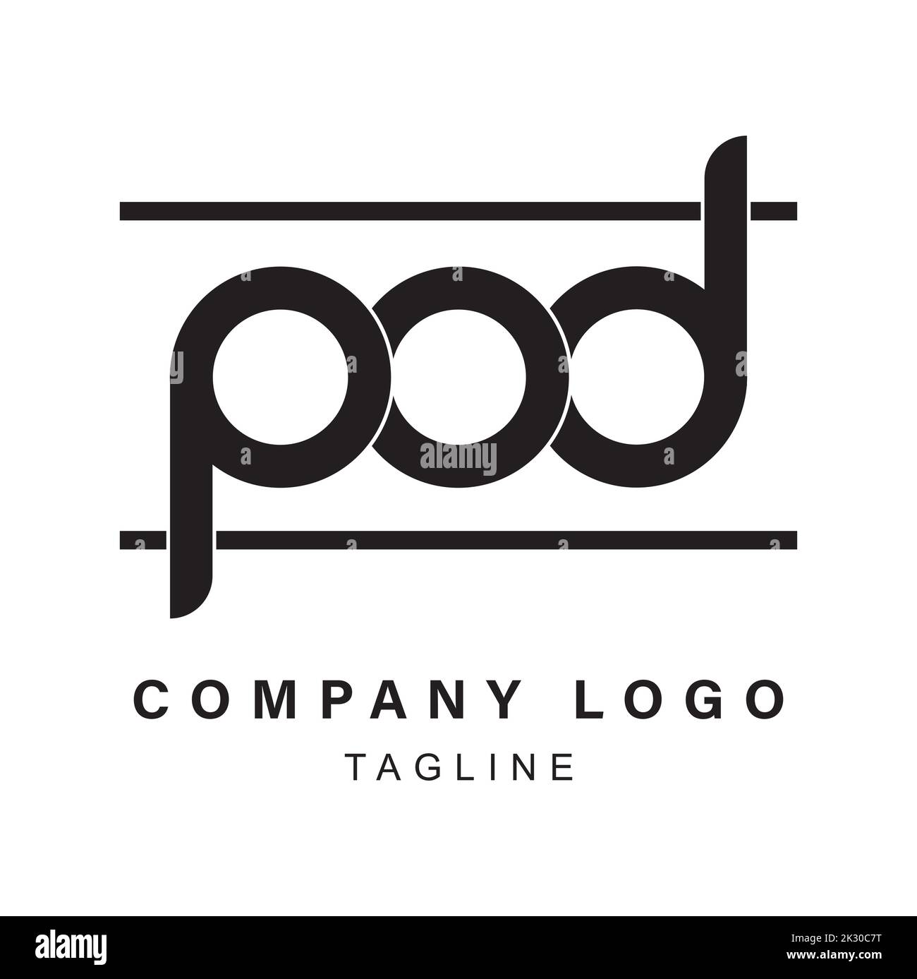 creative-designing-of-pod-company-logo-vector-illustration-stock