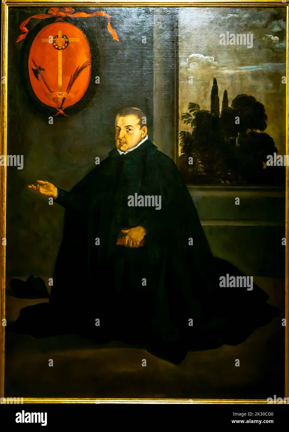 Diego Velázquez- Don Cristobal Suarez de Ribera (Don Cristóbal Suárez de Ribera)  - 1620. Seville Museum of Fine Arts Stock Photo