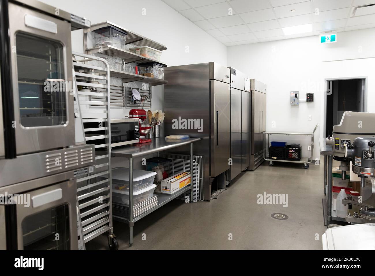 Catering kitchen interior with baking equipment Stock Photo Alamy