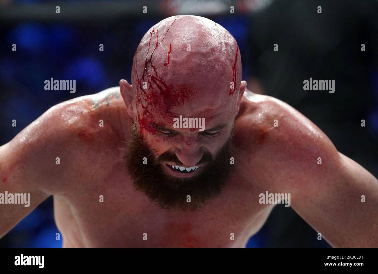 Peter Queally in action during their Welterweight bout during Bellator 385 at the 3 Arena, Dublin. Picture date: Friday September 23, 2022. Stock Photo