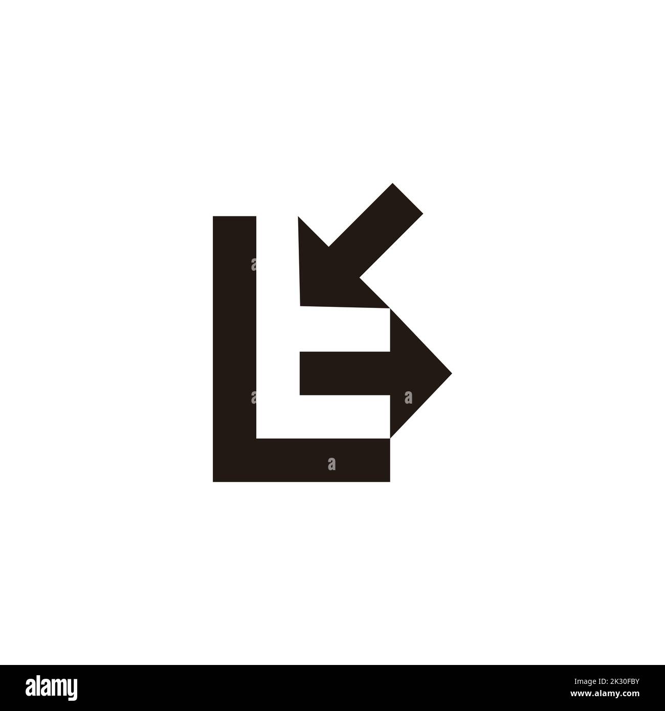 letter t motion arrow geometric design logo vector Stock Vector
