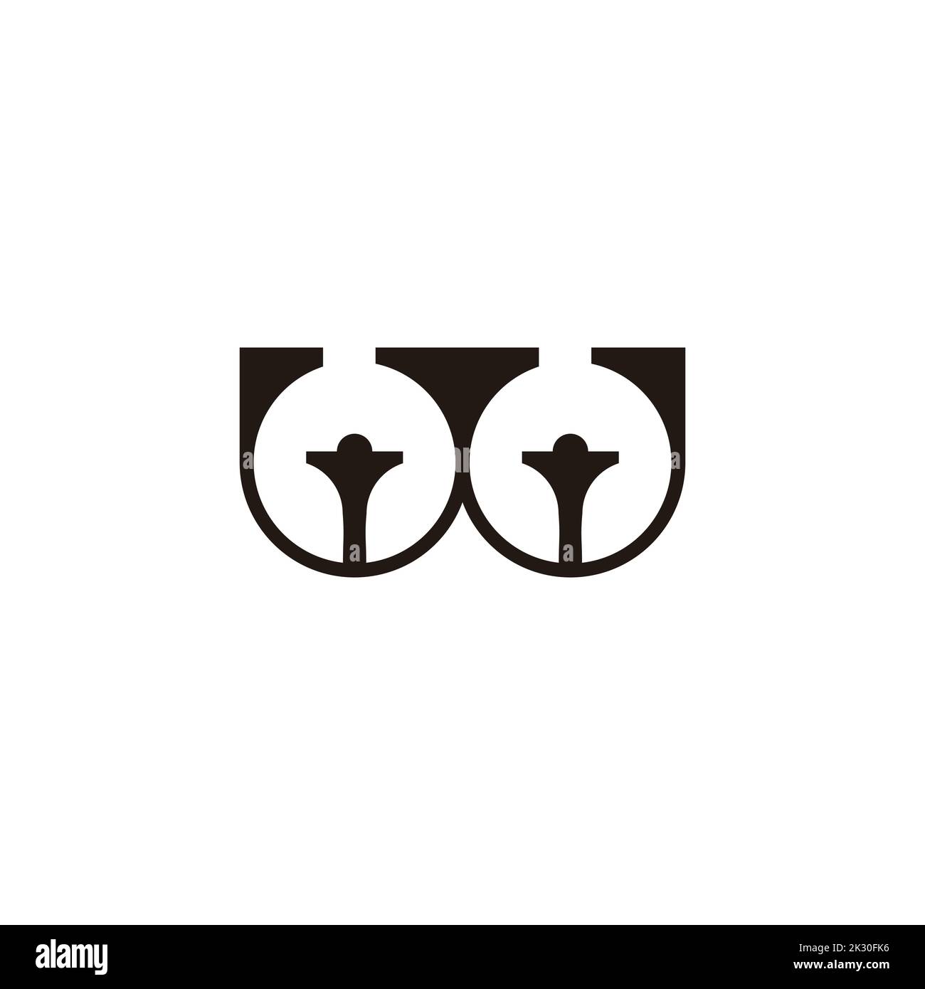 letter w abstract object simple logo vector Stock Vector Image & Art ...