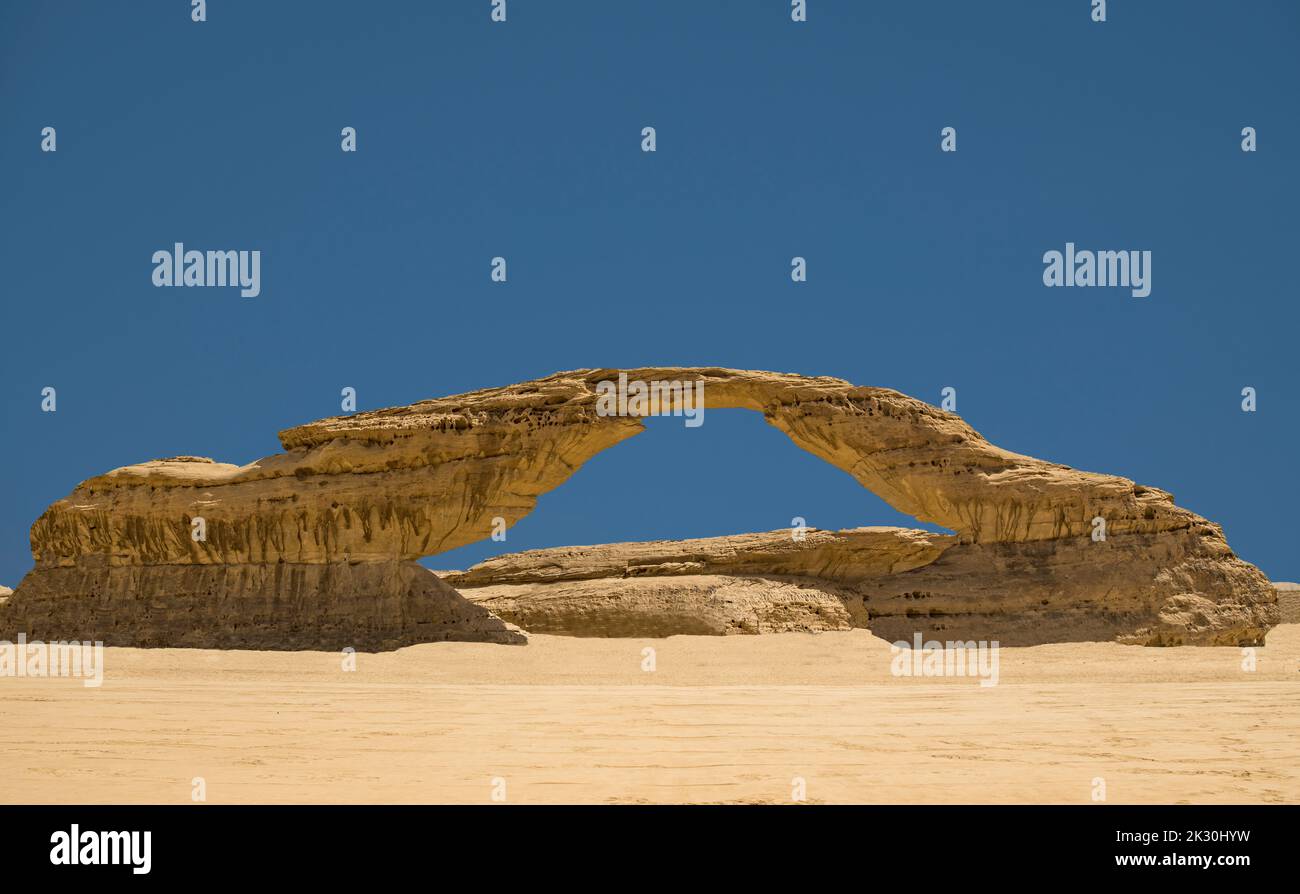 Madakhil Arch near Al Ula Saudi Aracia Stock Photo