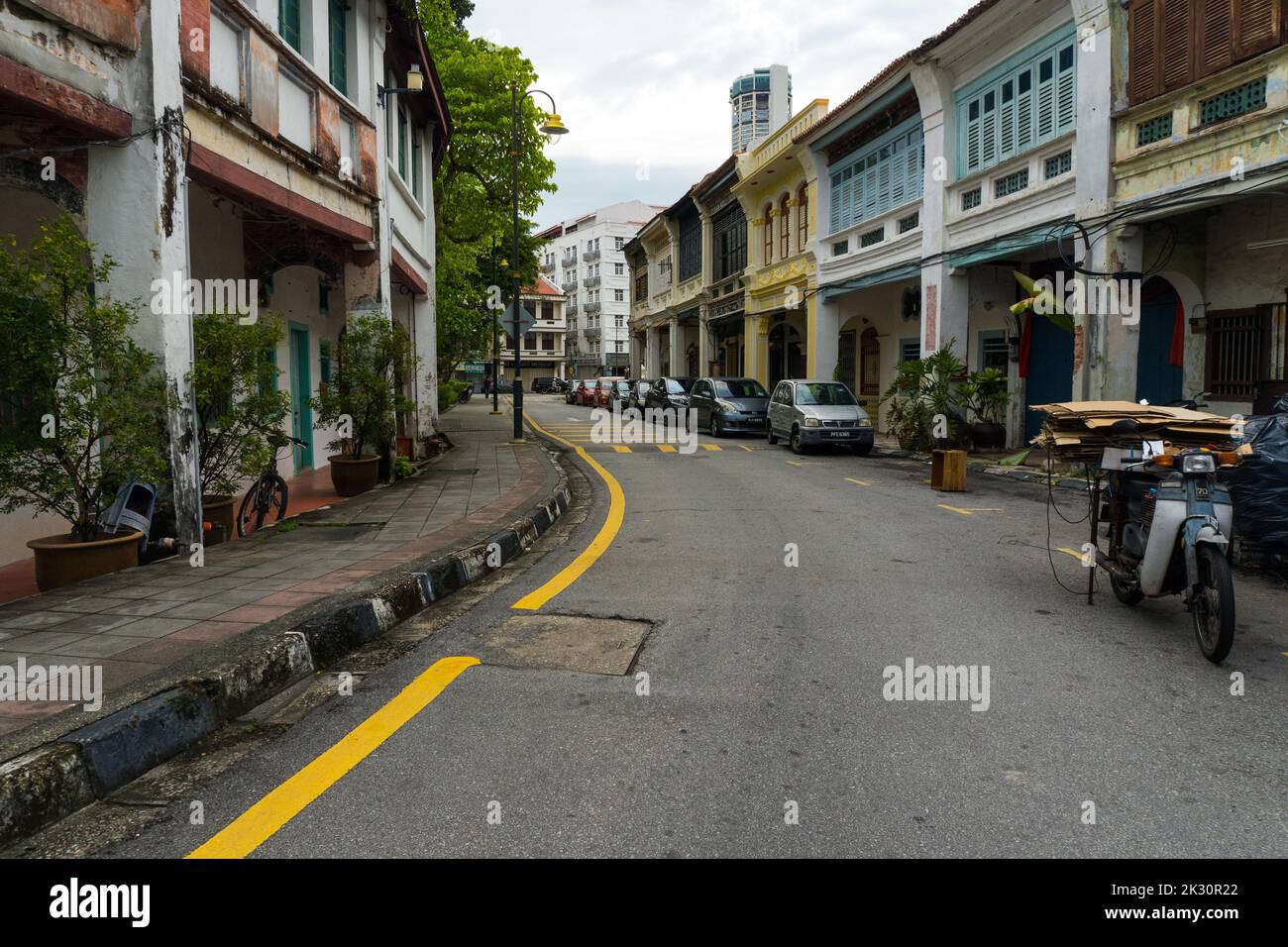 The Armenian Street in George Town, Penang, Malaysia Stock Photo