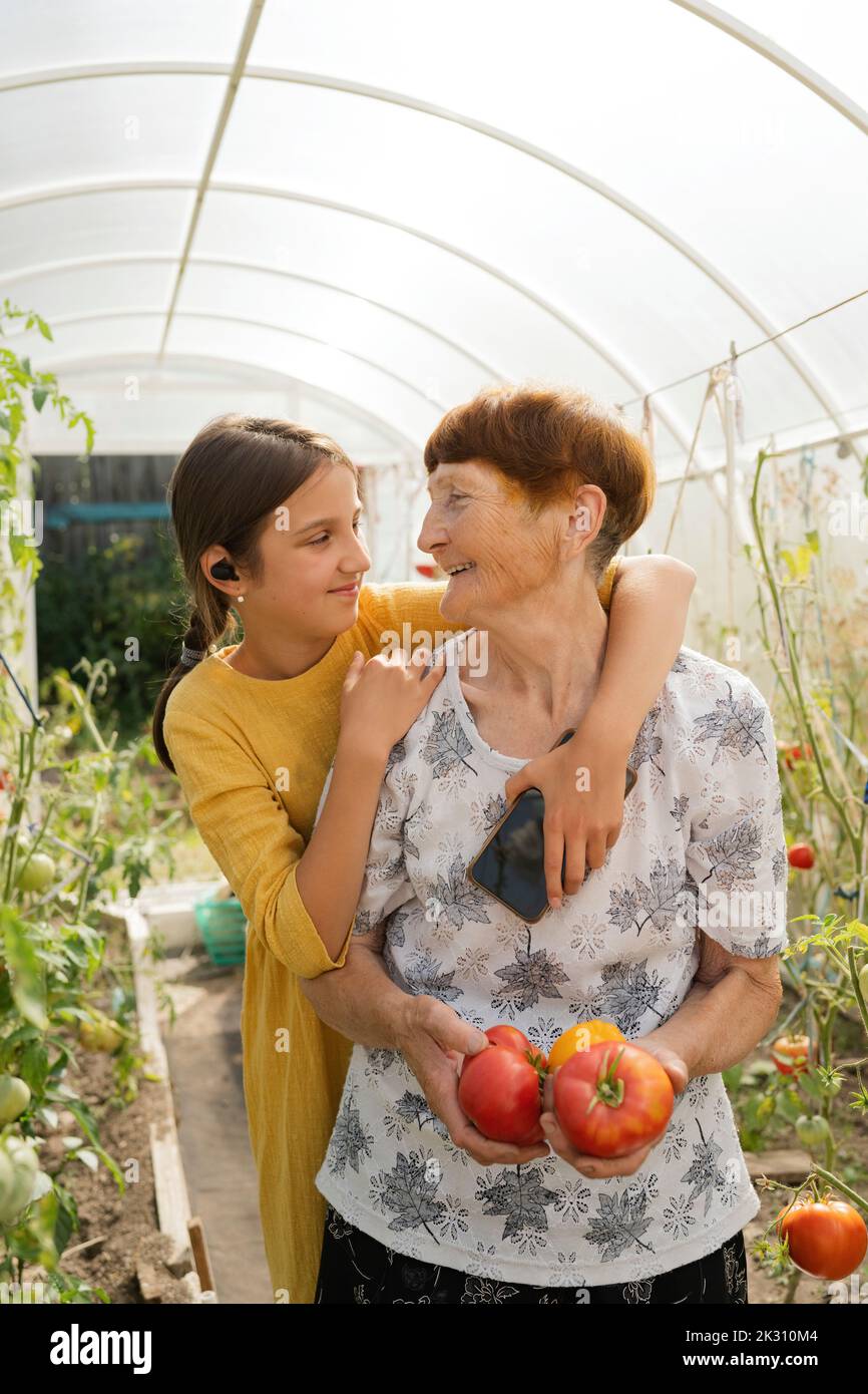 Girl in around greenhouse hi-res stock photography and images - Alamy
