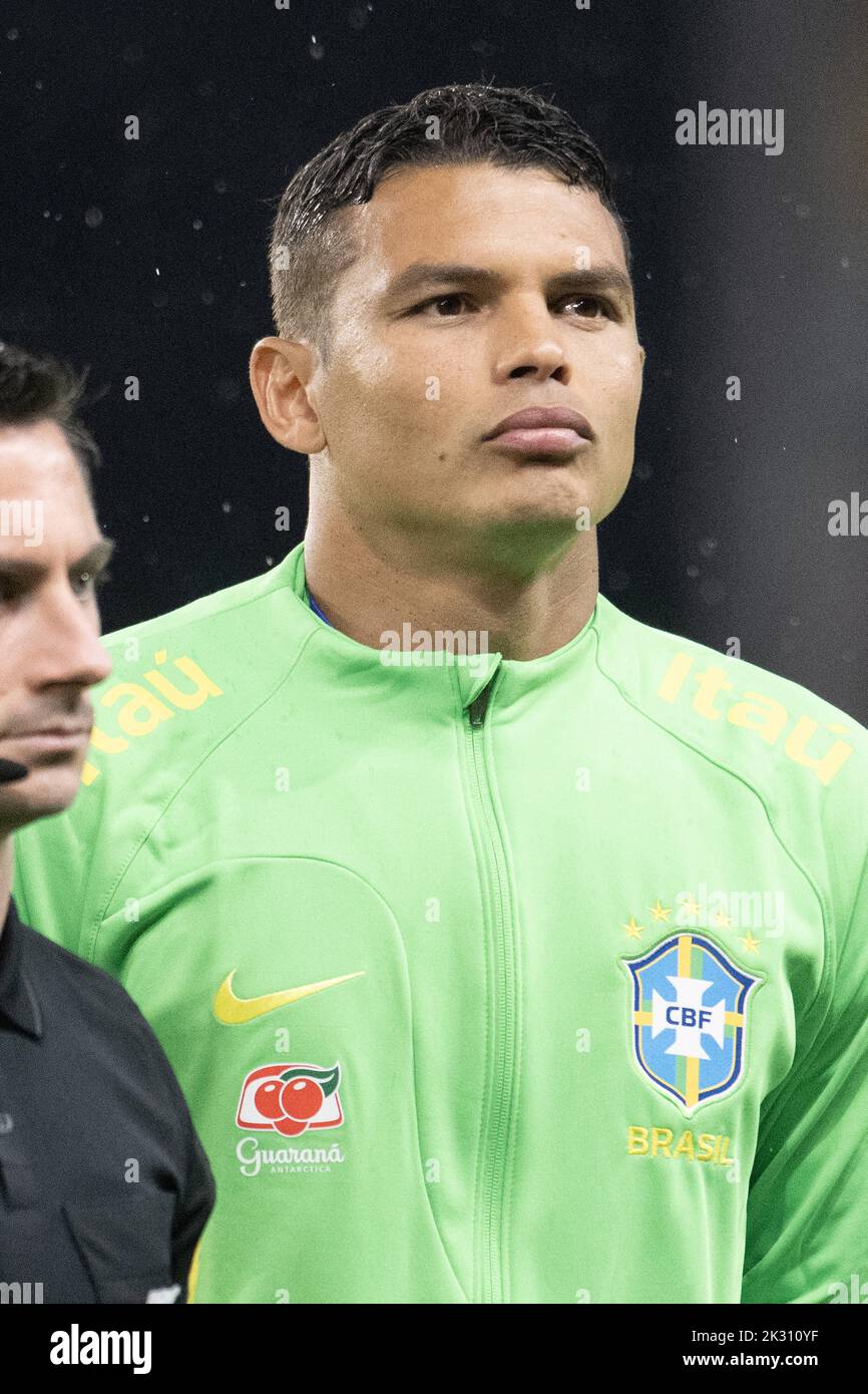 Le Havre, France. 24th Sep, 2022. Thiago Silva of Brazil during the International Friendly match between Brazil and Ghana at Stade Oceane, on September 23, 2022 in Le Havre, France. Photo by David Niviere/ABACAPRESS.COM Credit: Abaca Press/Alamy Live News Stock Photo