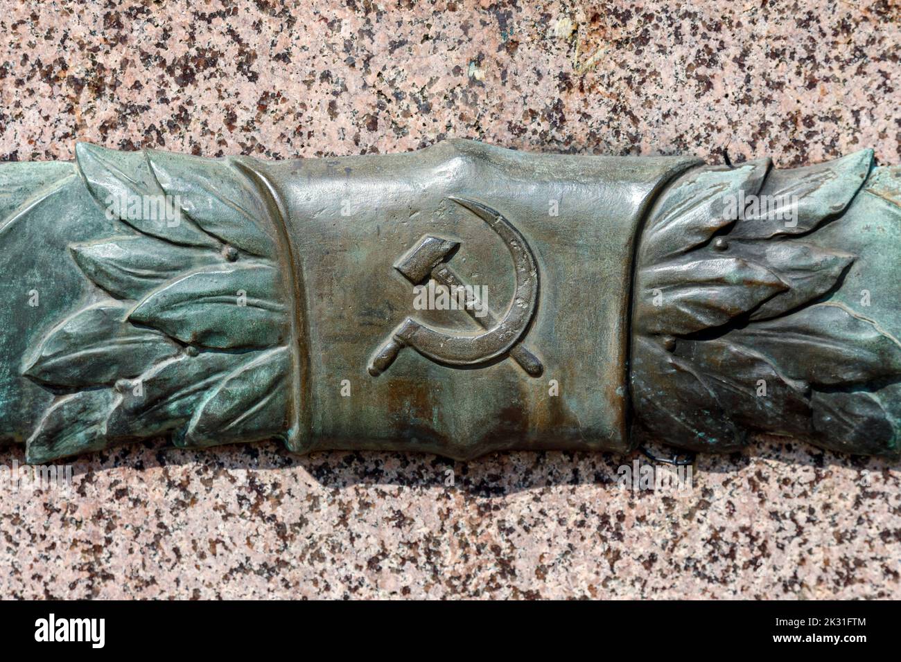 Sowjetisches Ehrenmal Dresden, Denkmal der Roten Armee am Olbrichtplatz Stock Photo