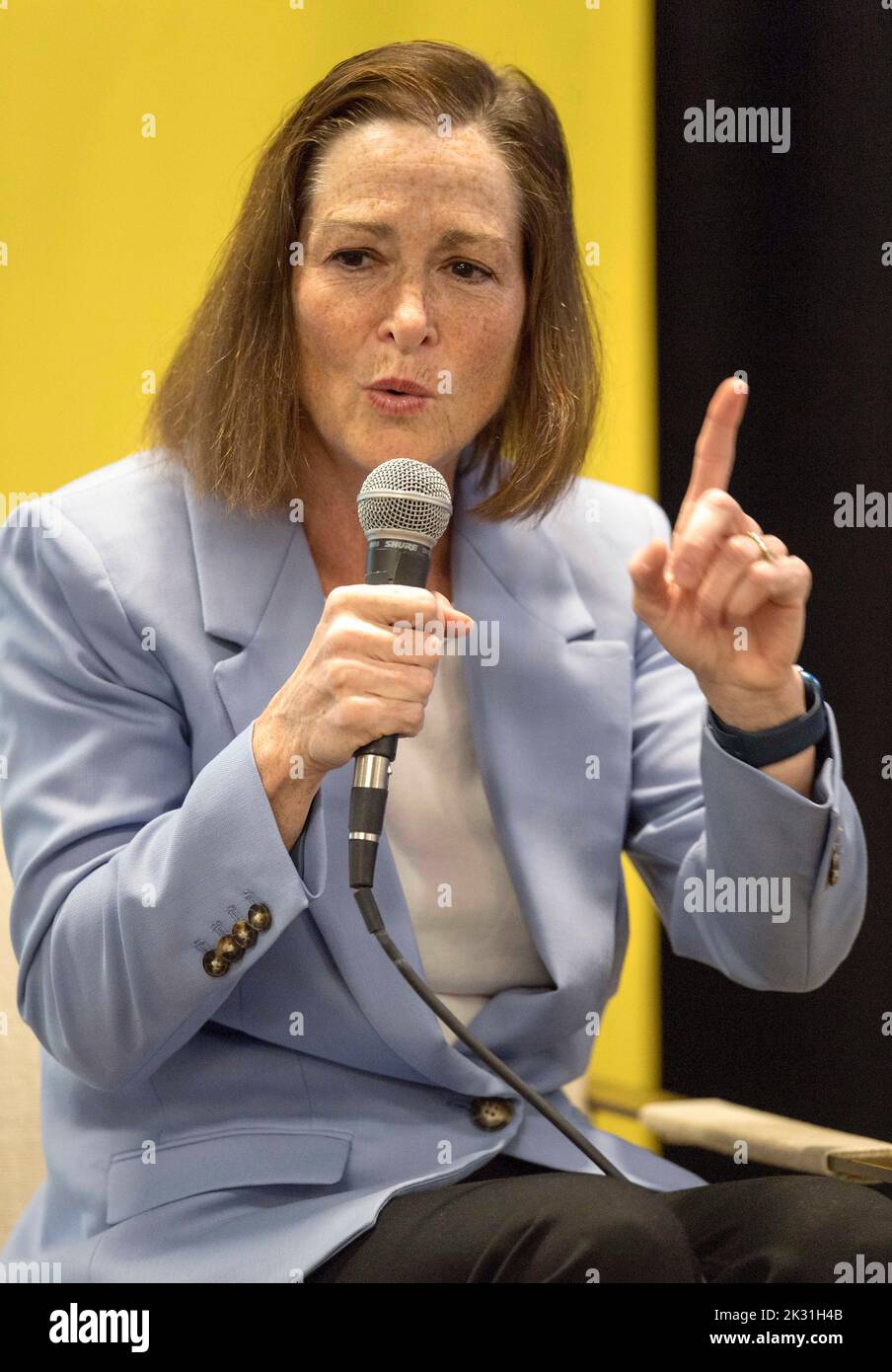 Austin, Texas, USA. 23rd Sep, 2022. Professor at the University of Michigan Law School BARBARA MCQUADE speaks on day two of the 2022 Texas Tribune Festival, the three-day gathering of notables from the worlds of politics and public policy.(Credit Image: © Brian Cahn/ZUMA Press Wire) Credit: ZUMA Press, Inc./Alamy Live News Stock Photo