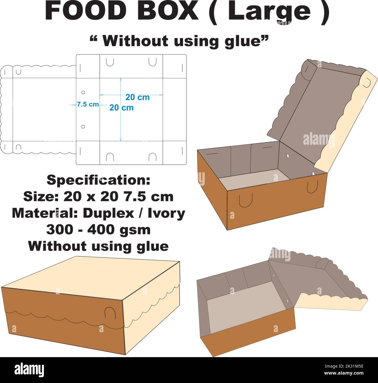 Cool packaged food box. Besides its attractive shape, this box is also ...