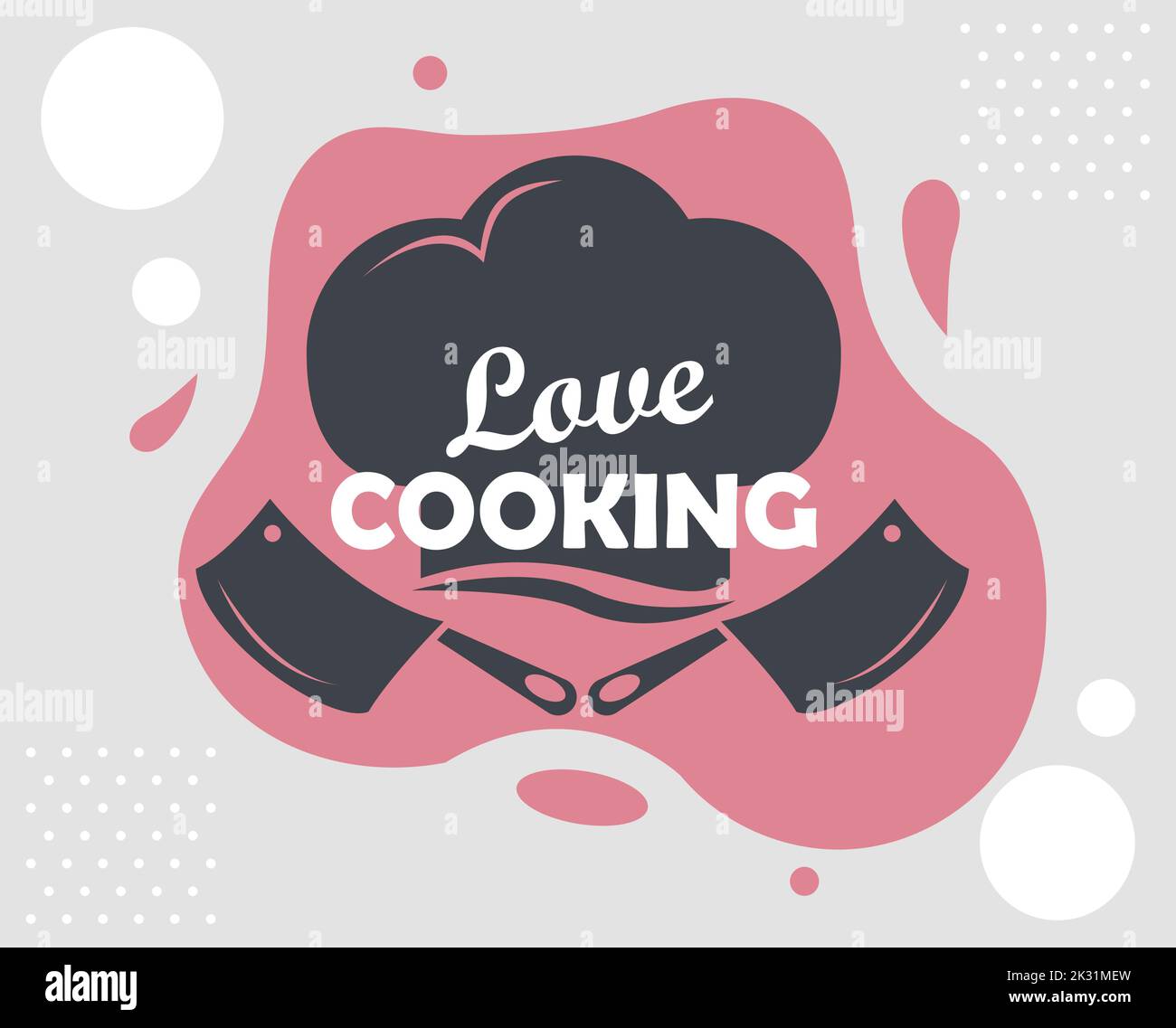 Cook Lettering Cook love lettering Stock Vector Images - Alamy