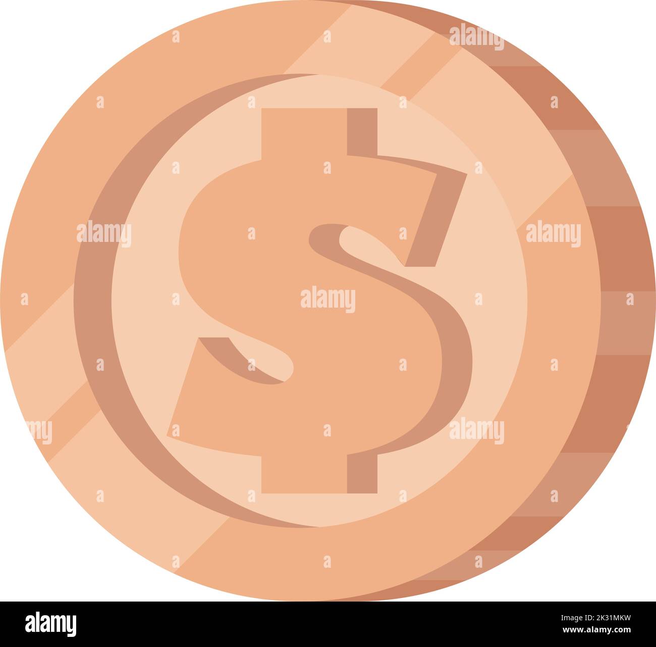 golden coin money dollar Stock Vector Image & Art - Alamy
