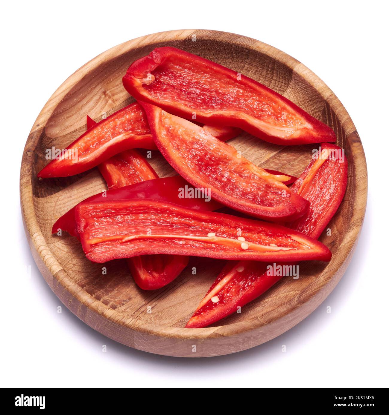 Red chili pepper cut in Cut Out Stock Images & Pictures - Alamy