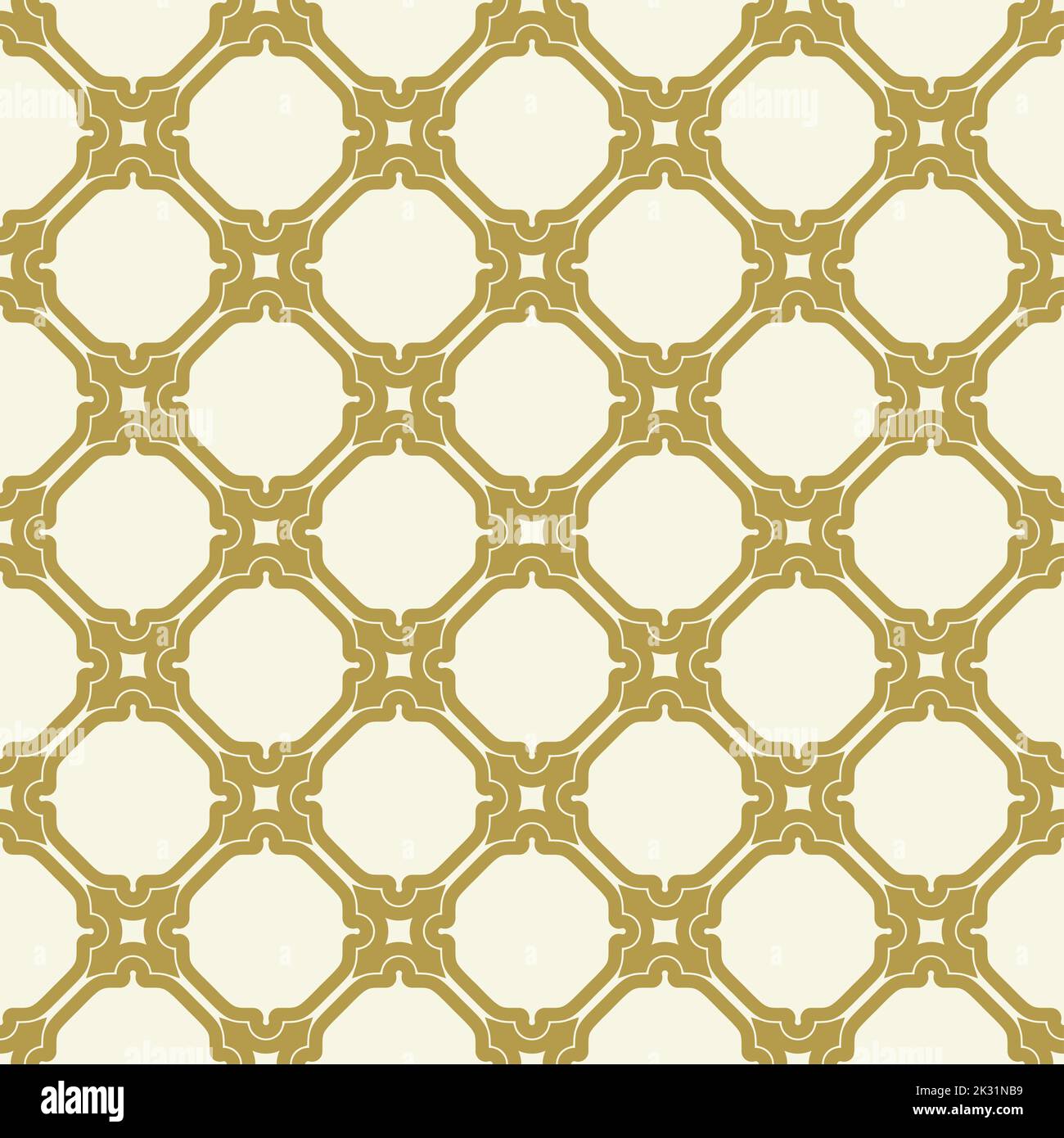 Seamless golden ornament in arabian style. Geometric abstract ...
