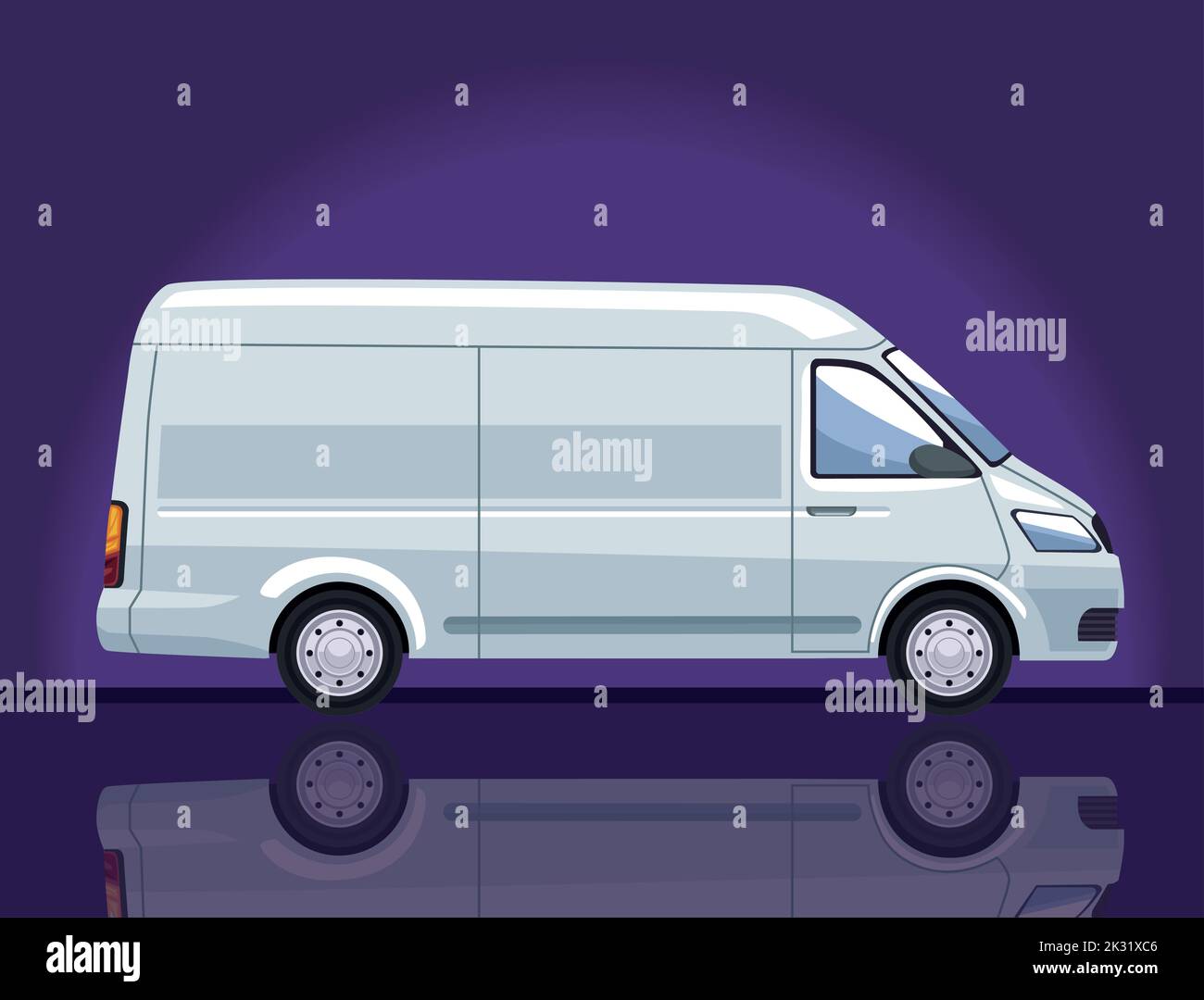 white van vehicle mockup Stock Vector Image & Art - Alamy