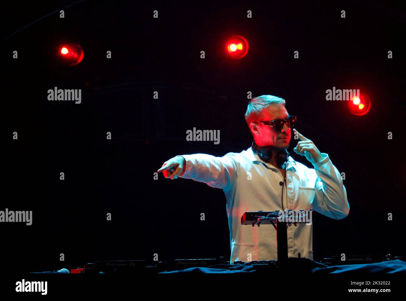 Diplo performs during the first day of the iHeartRadio Music Festival 2022 at T-Mobile Arena in Las Vegas, Nevada, U.S. September 23, 2022. REUTERS/Steve Marcus Stock Photo