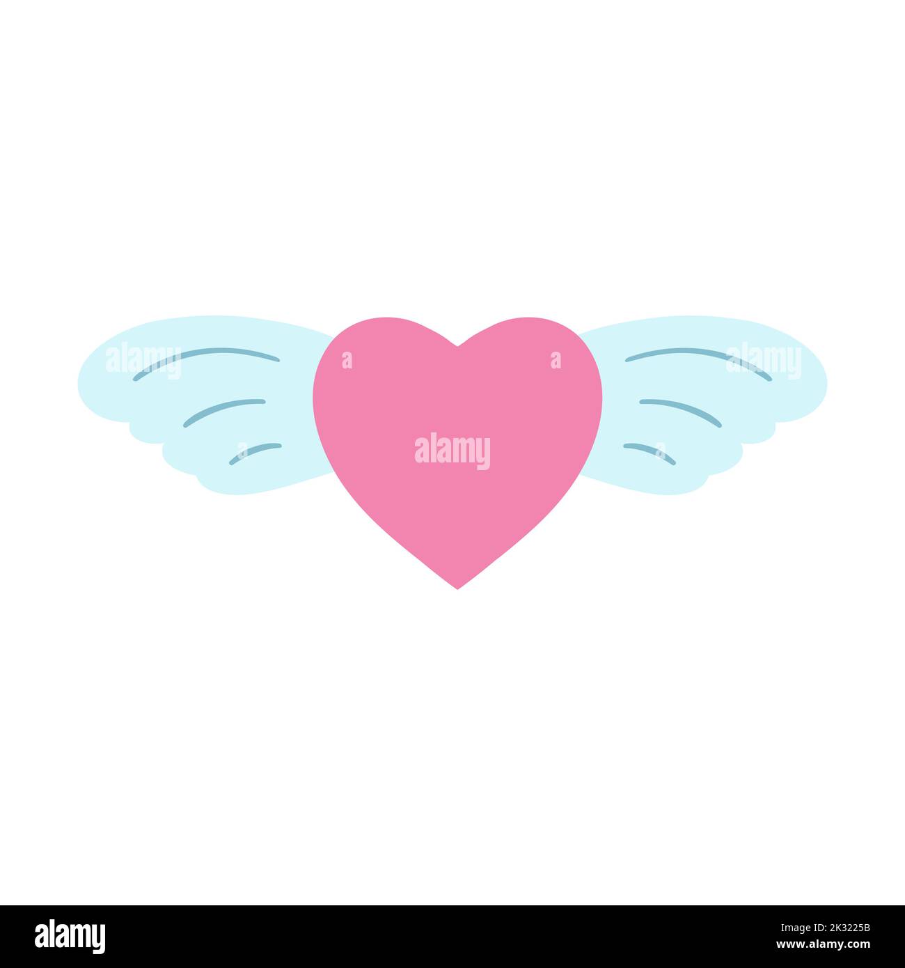 Blue Hearts With Wings