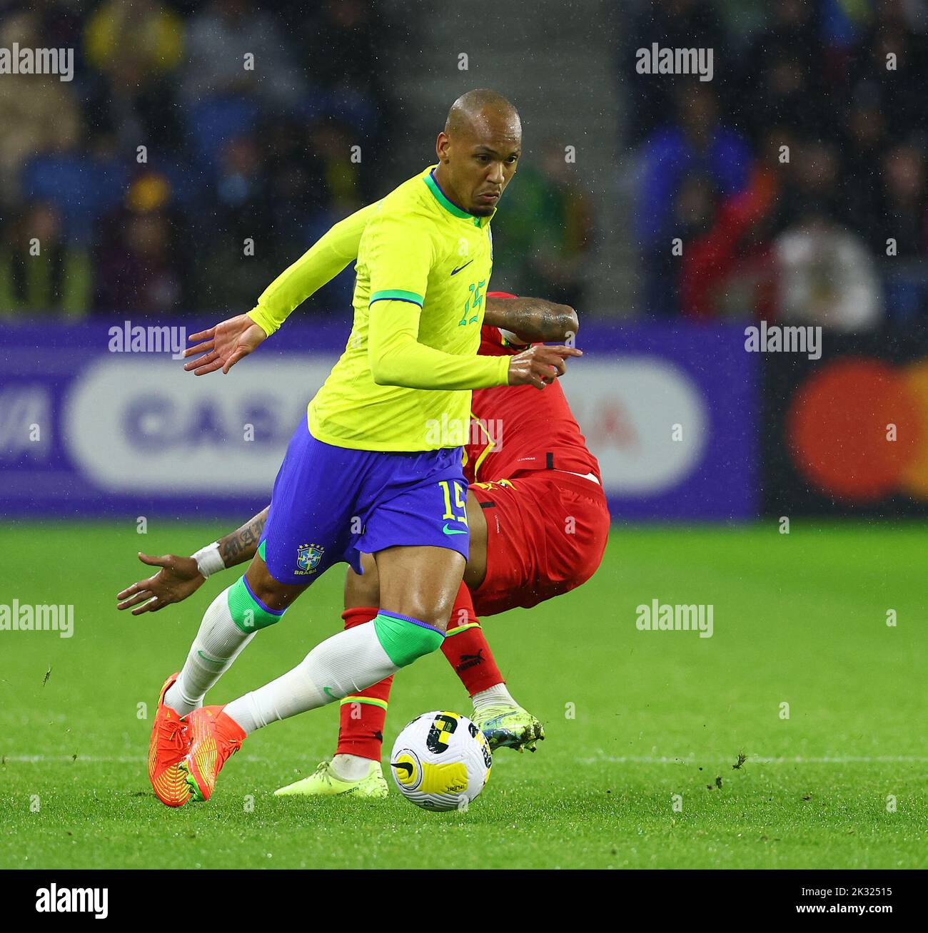 Le Harve, France, 23rd September 2022. Fabinho of Brazil during the International Friendly match at Stade Oceane, Le Harve. Picture credit should read: David Klein / Sportimage Credit: Sportimage/Alamy Live News Stock Photo