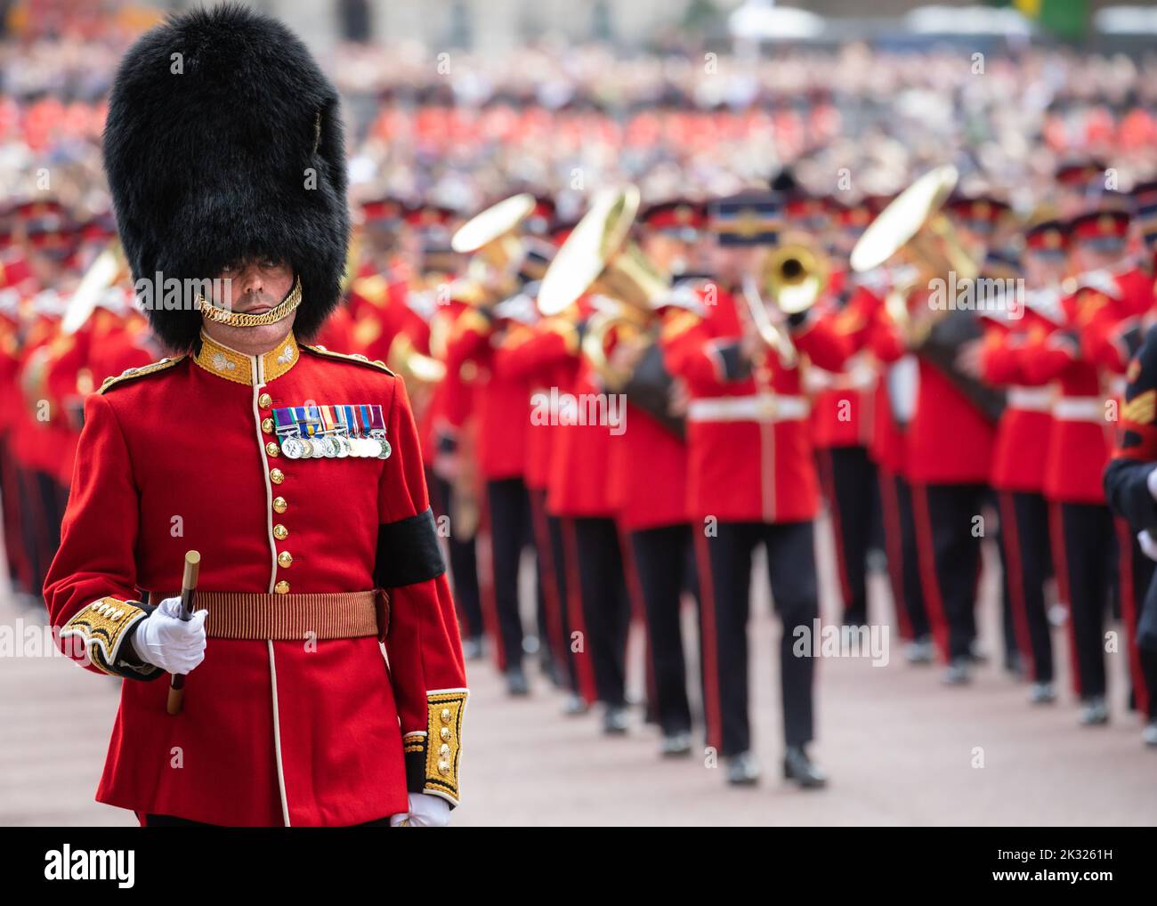 Queen Elizabeth II funeral procession in London, 22 September 2022, England, United Kingdom Stock Photo