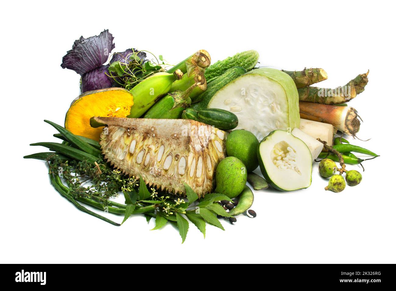 vegetables stack of Chaitra Sankranti. traditional mix vegetable known