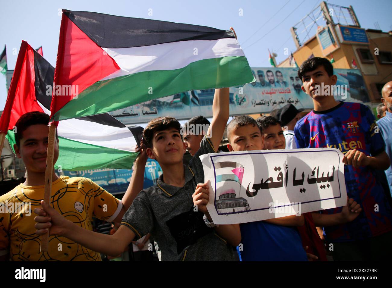 Rafah, Gaza City, Palestine. 23rd Sep, 2022. Gaza, Palestine. 23 ...