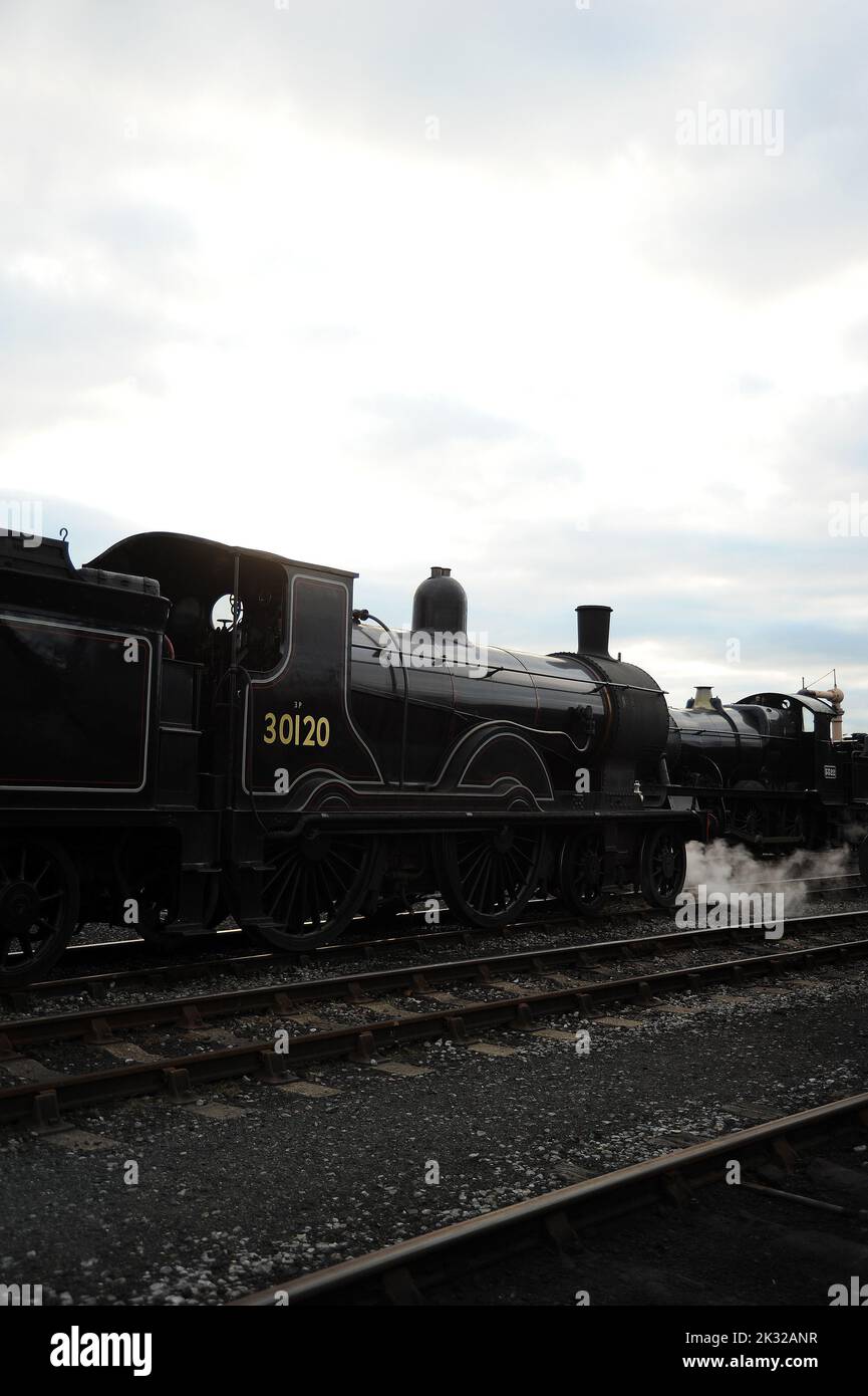 '30120' and '5322' on shed at Didcot. Stock Photo