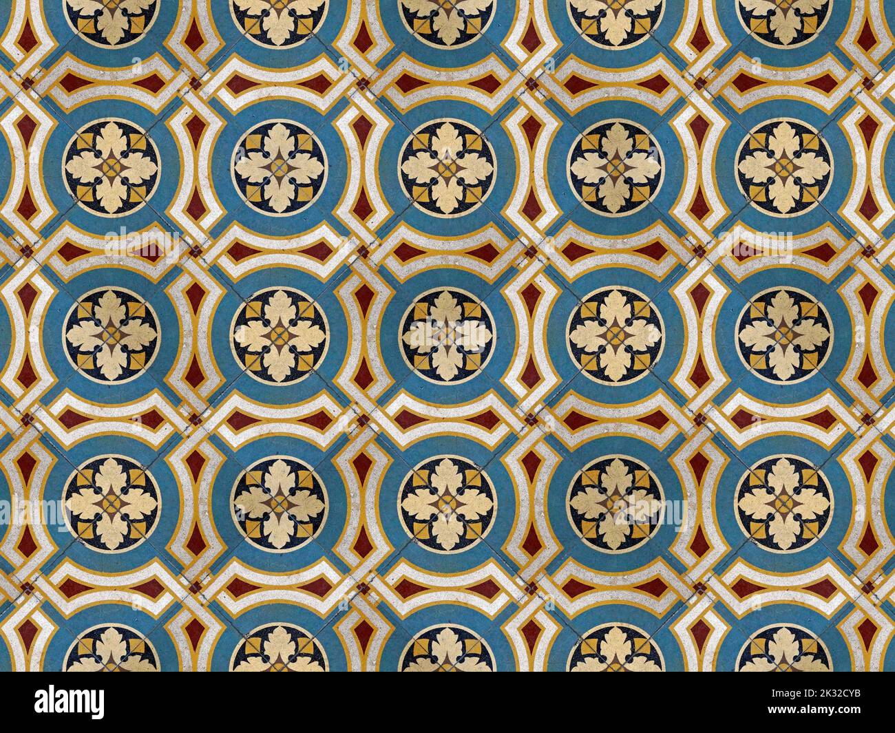 Famous Rio Tile Ancient hydraulic tiles on floor in Rio de Janeiro Stock Photo - Alamy
