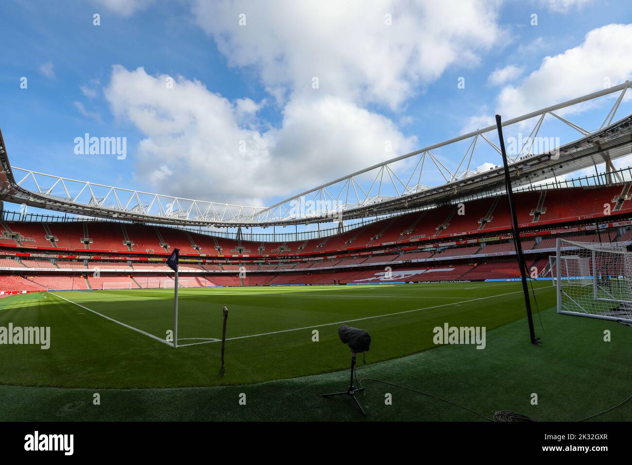 24th September 2022: Emirates Stadium, London, England; Women Super League football, Arsenal versus Tottenham Hotspur; General view inside of Emirates Stadium Stock Photo
