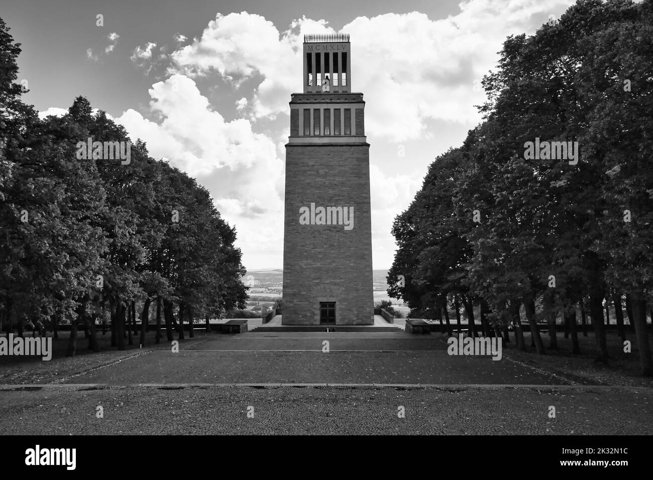 Bell tower B/W Stock Photo Alamy