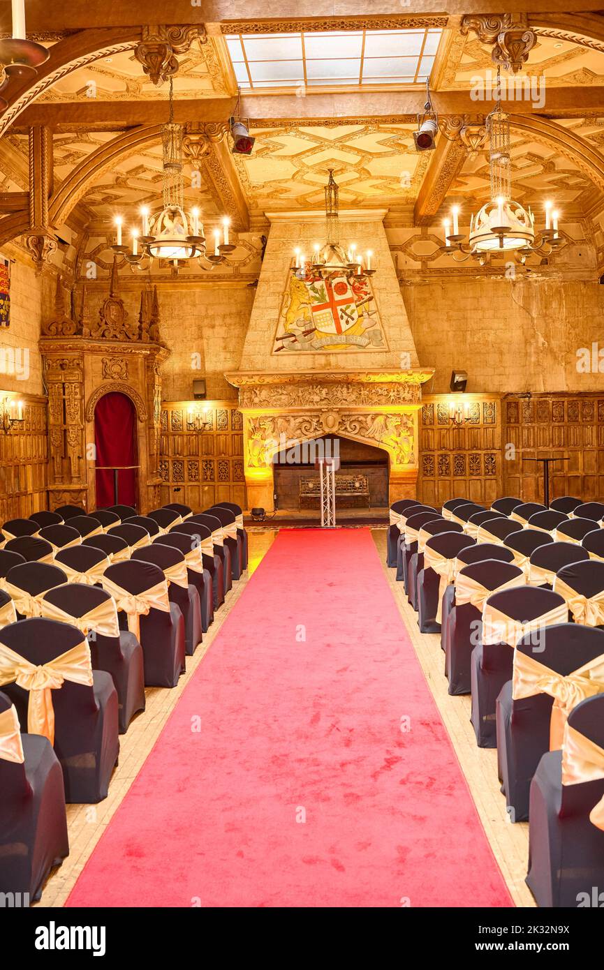 The Baronial Hall wedding venue in the Winter Gardens,Blackpool,UK