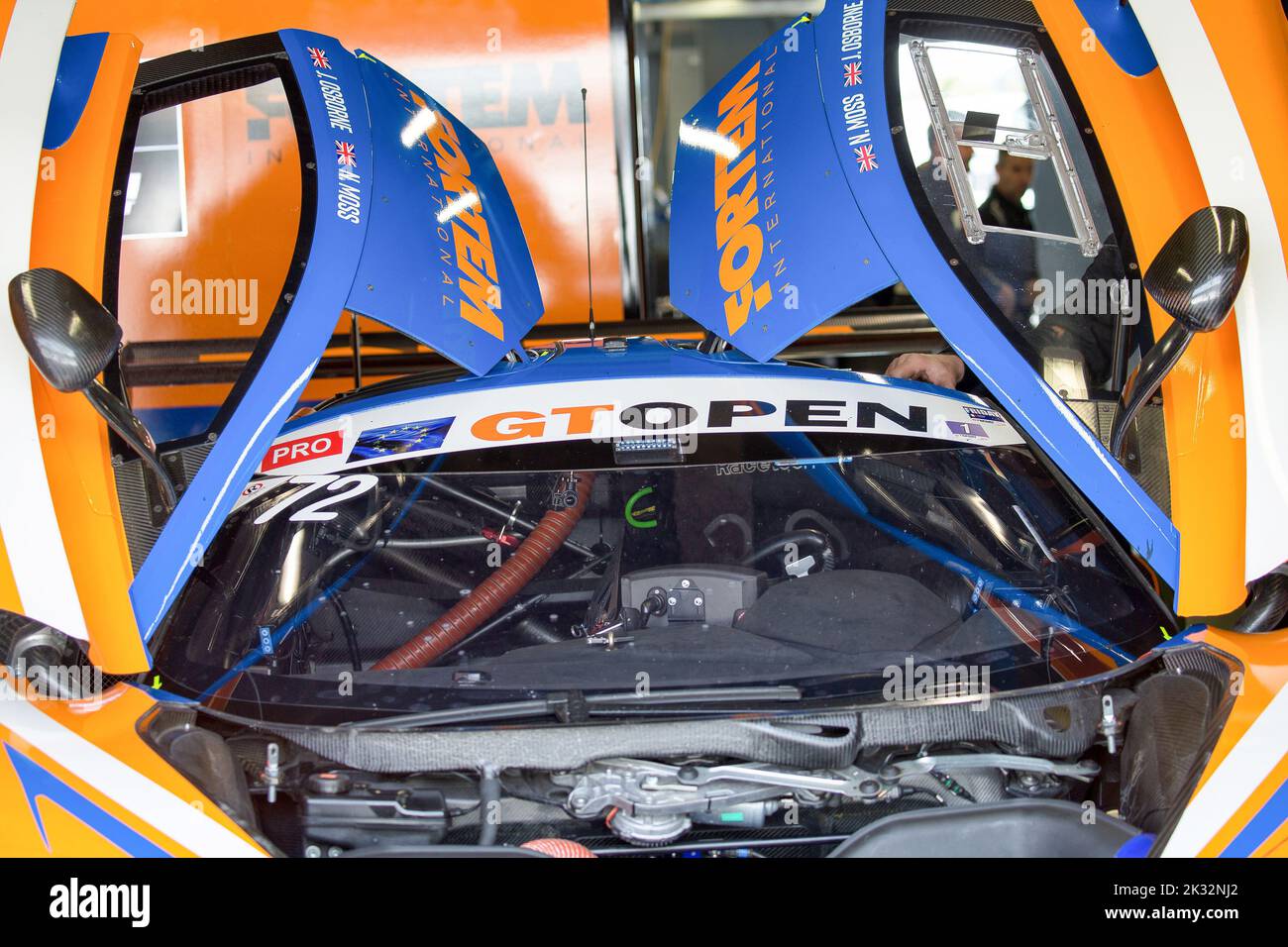 Autodromo Nazionale Monza, Monza, Italy, September 23, 2022, box Optimum Motorsport #72 Nick MOSS / Joe OSBORNE - McLaren 720 S GT3   during  GT Open Stock Photo