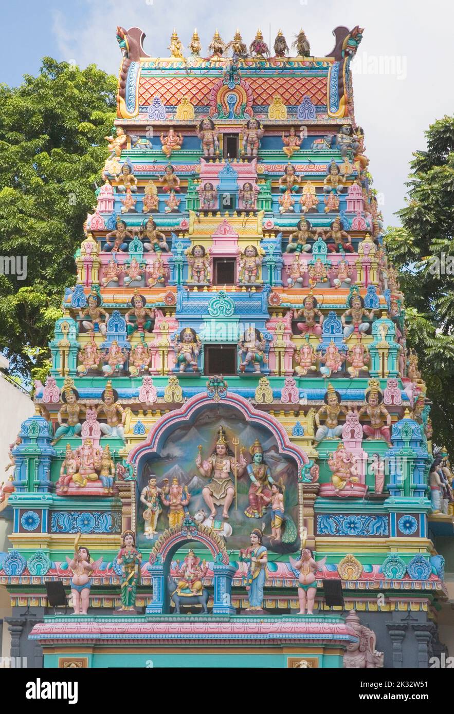 sri mariamman hindu temple in chinatown singapore Stock Photo