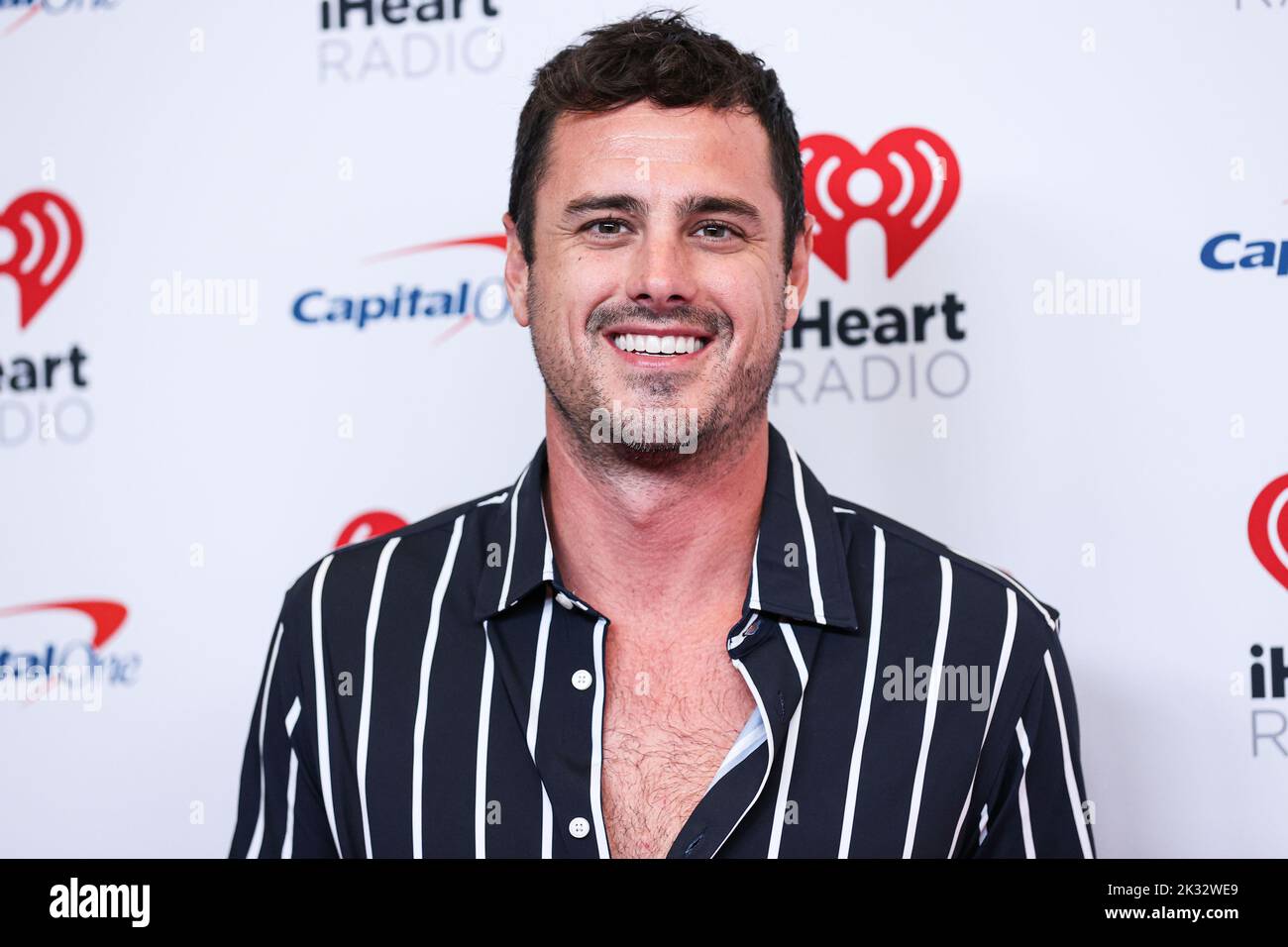 LAS VEGAS, NEVADA, USA - SEPTEMBER 23: Ben Higgins poses in the press room at the 2022 iHeartRadio Music Festival - Night 1 held at the T-Mobile Arena on September 23, 2022 in Las Vegas, Nevada, United States. (Photo by Xavier Collin/Image Press Agency) Stock Photo