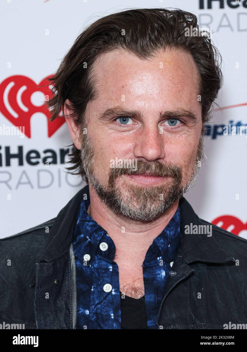 LAS VEGAS, NEVADA, USA - SEPTEMBER 23: Rider Strong poses in the press room at the 2022 iHeartRadio Music Festival - Night 1 held at the T-Mobile Arena on September 23, 2022 in Las Vegas, Nevada, United States. (Photo by Xavier Collin/Image Press Agency) Stock Photo
